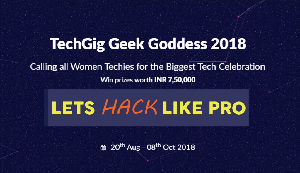 TechGig Geek Goddess 2018