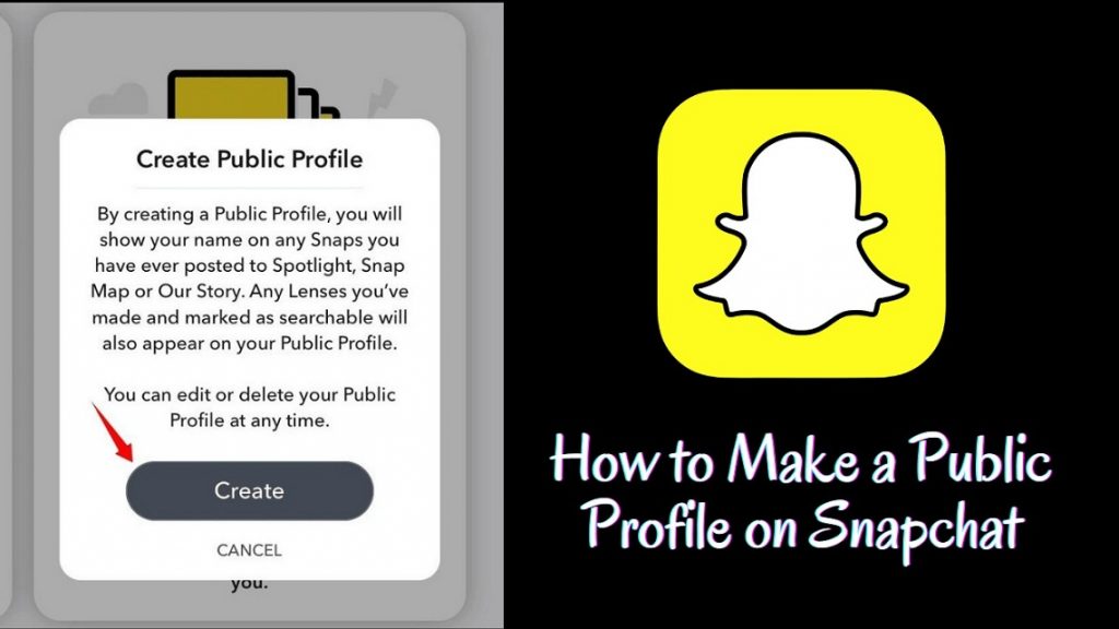how to make a public profile on Snapchat