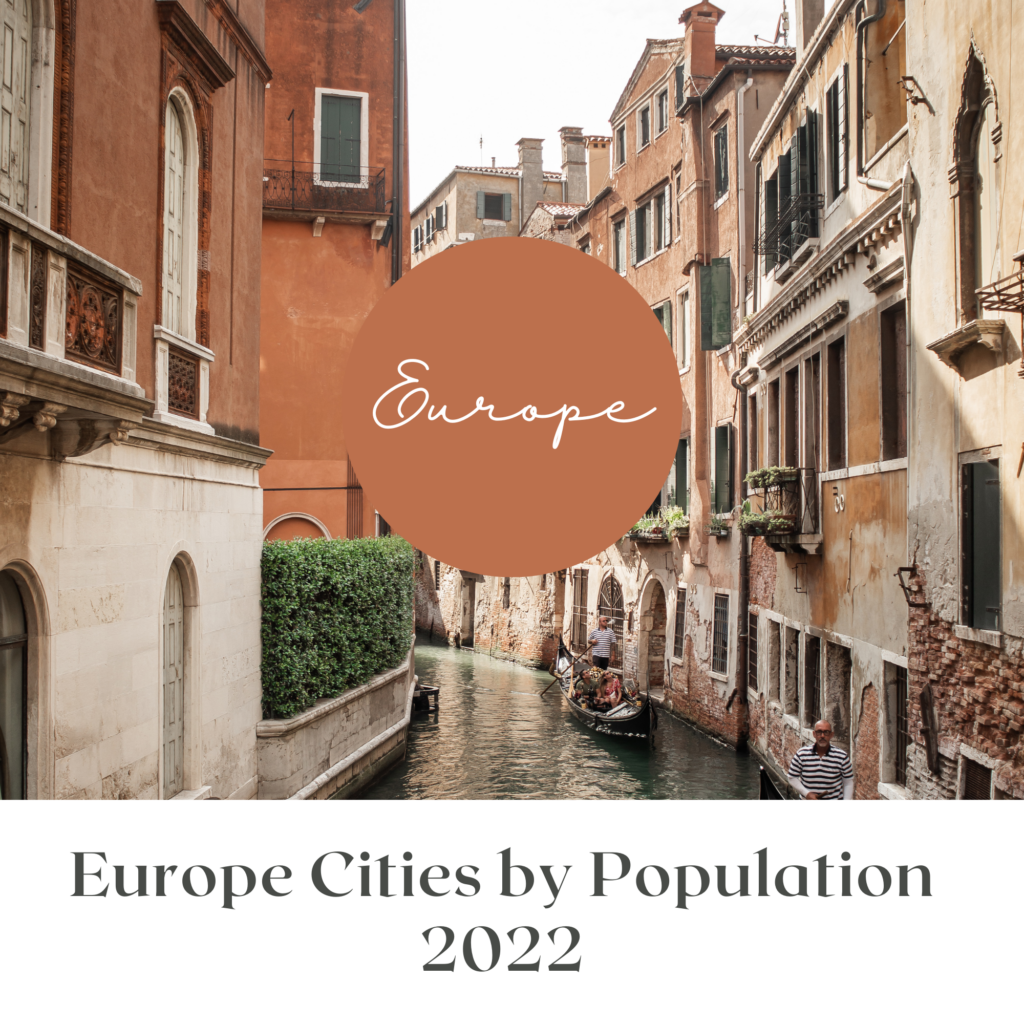 Europe Cities by Population 2022