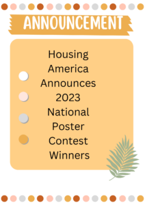 Housing America Announces 2023 National Poster Contest Winners