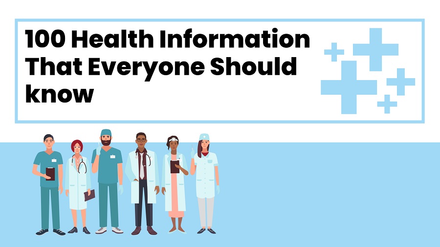 100 Health Information That Everyone Should know