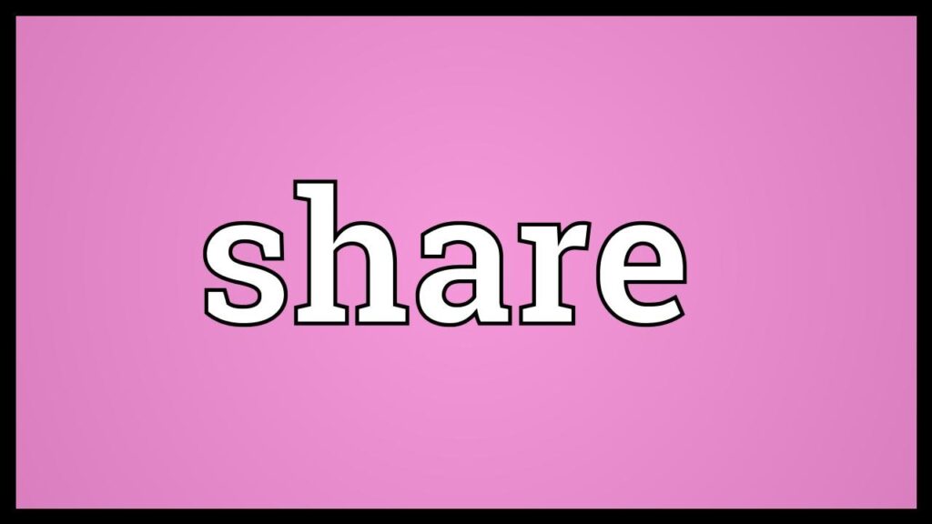 Meaning of a Share