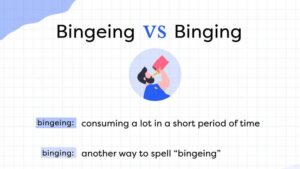 bingeing or binging