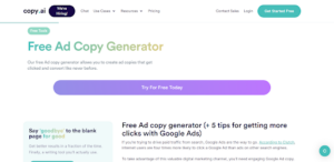  Google Ad Copy Generator
