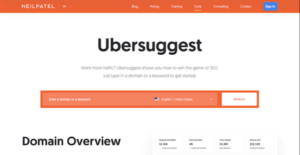 Ubersuggest-website-traffic-tool