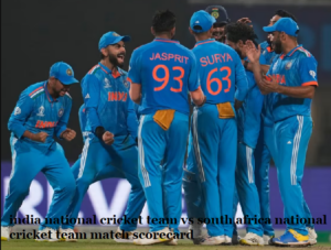 india national cricket team vs south africa national cricket team match scorecard