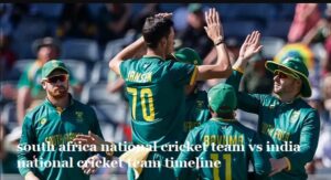 south africa national cricket team vs india national cricket team timeline